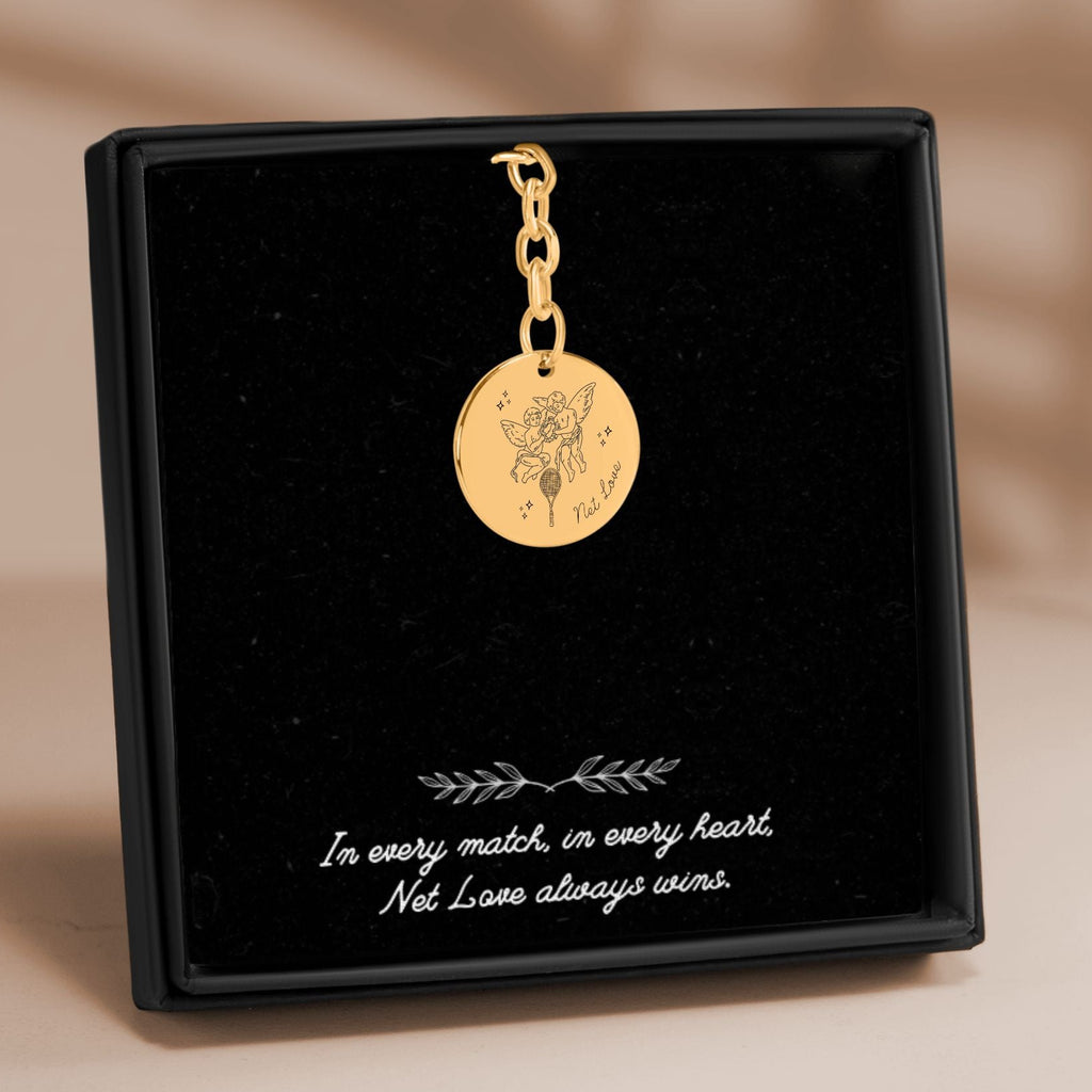 Tennis Keychain Net Love Angels