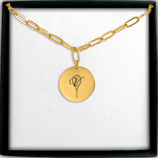 Custom Monogram Tennis Necklace