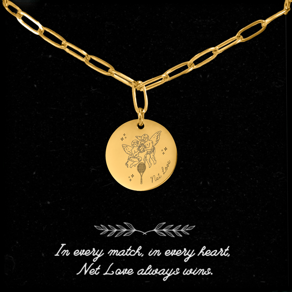 Tennis Pendant Necklace Net Love Angels
