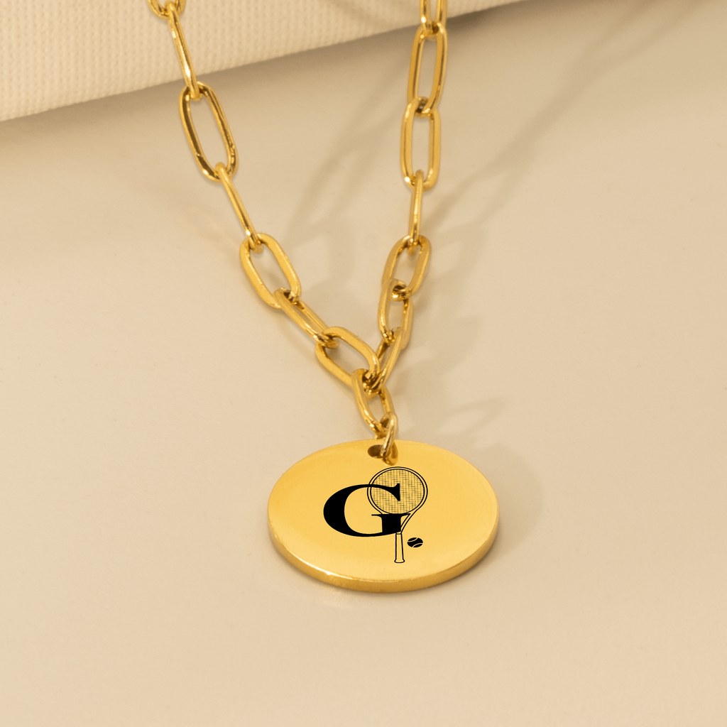 Custom Monogram Tennis Necklace