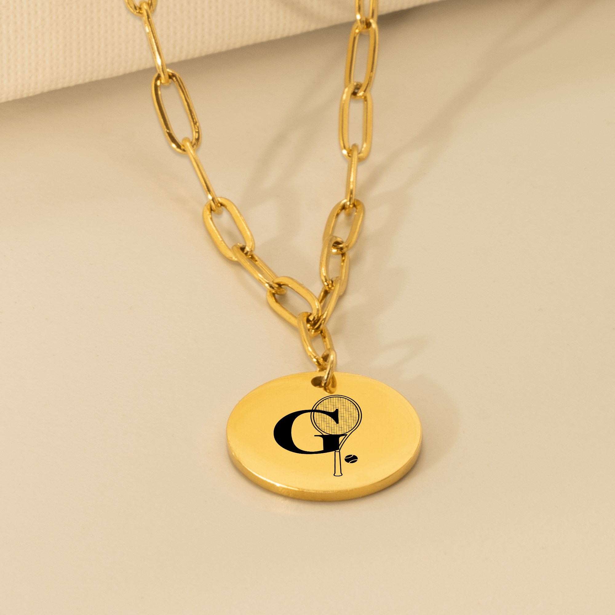 Custom Monogram Tennis Necklace