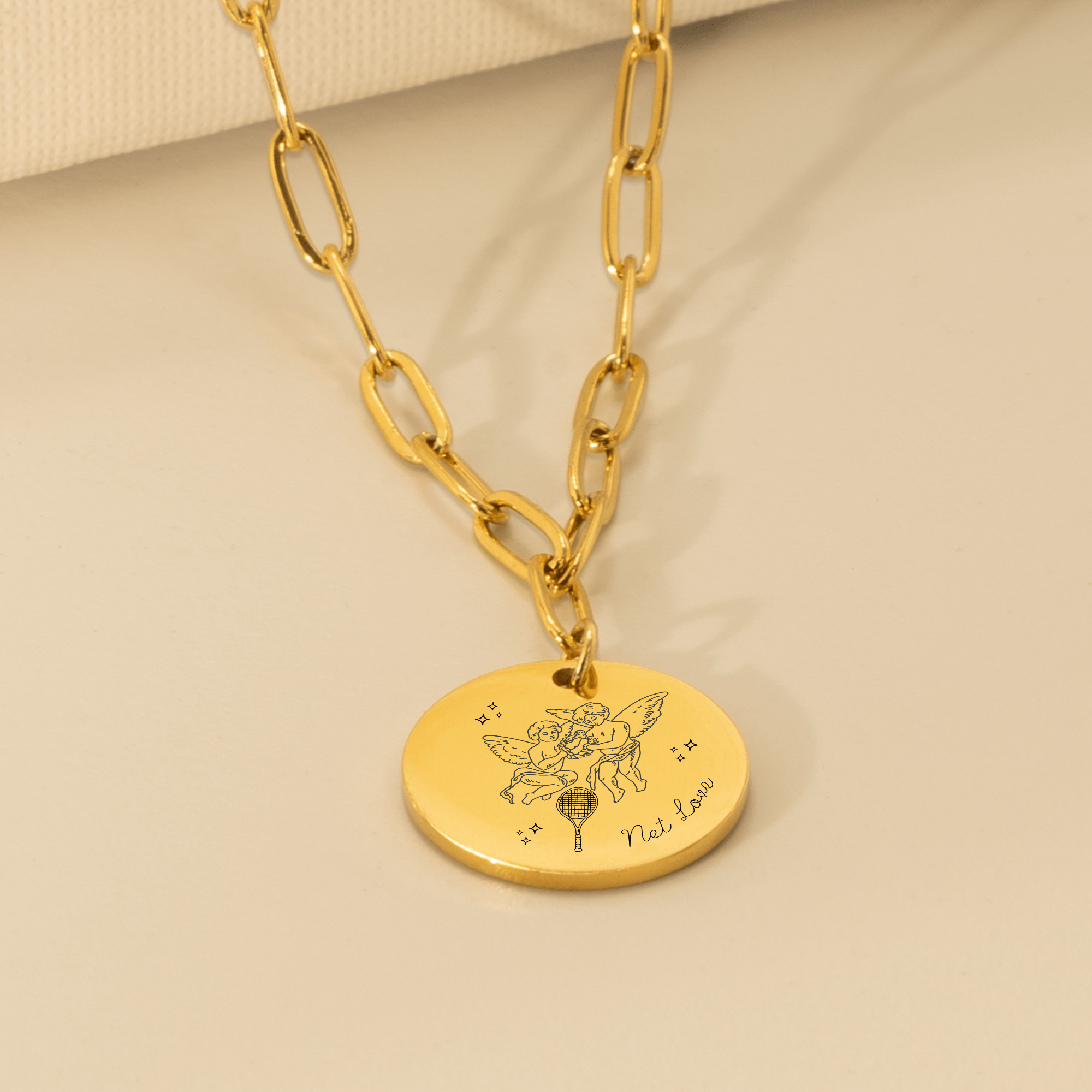 Tennis Pendant Necklace Net Love Angels