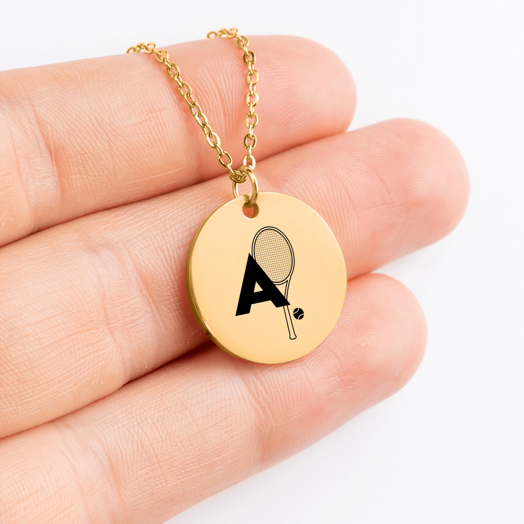 Personalized Tennis Monogram Necklace