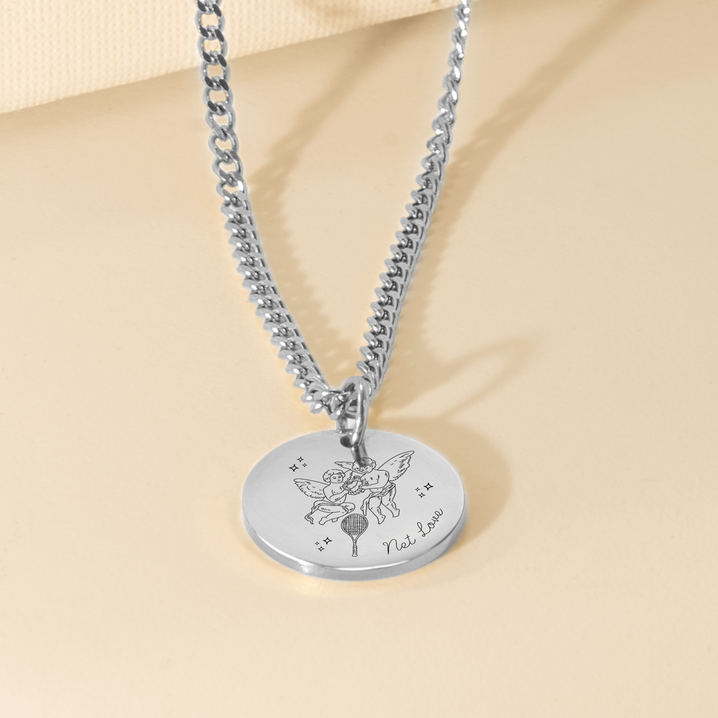 Tennis Pendant Necklace Net Love Angels