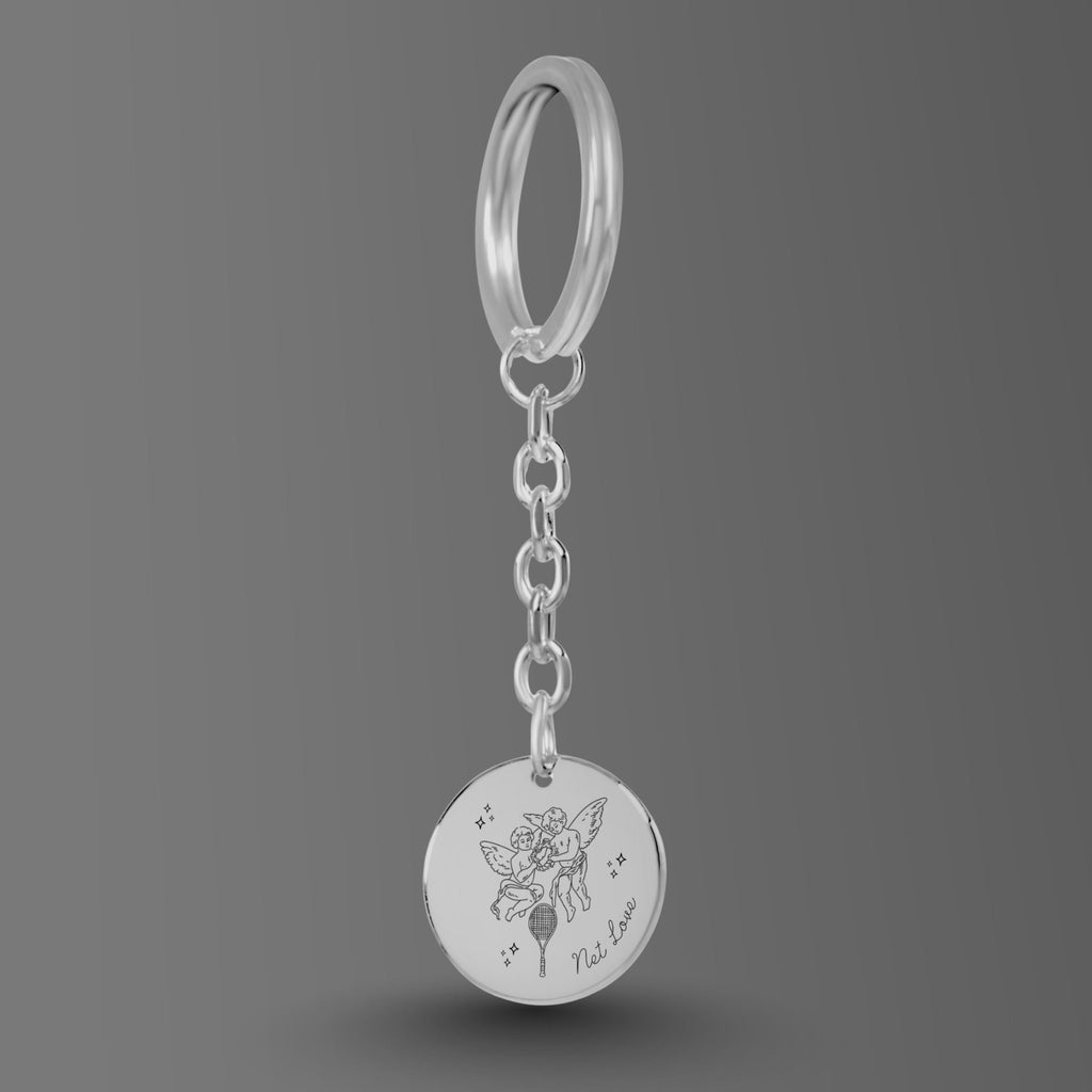 Tennis Keychain Net Love Angels